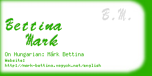 bettina mark business card