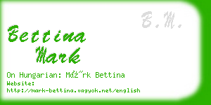 bettina mark business card